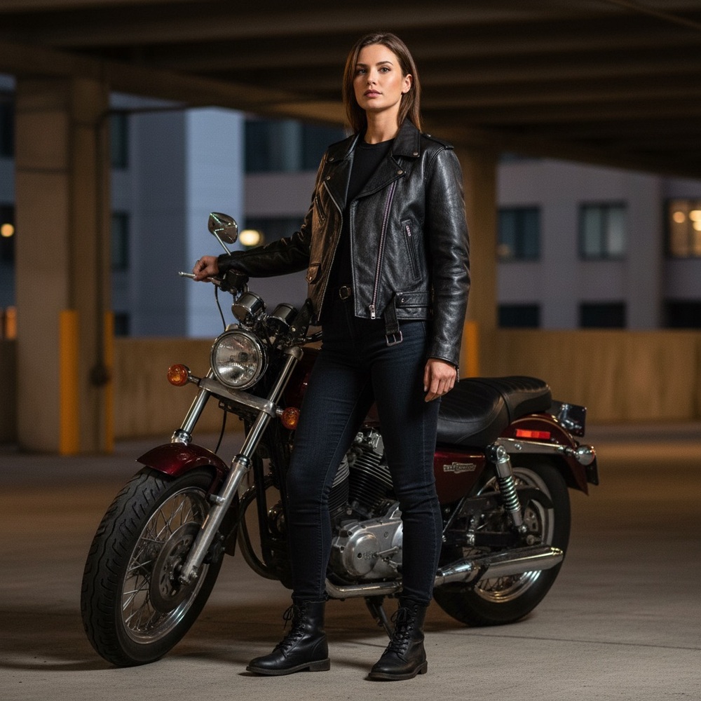 NWT Milwaukee Leather Women’s Black Biker Jacket